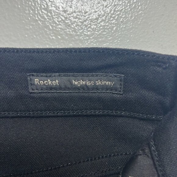 Aritzia Citizens Of Humanity Rocket High Rise Skinny Black Denim Jeans size 29 - Picture 6 of 12